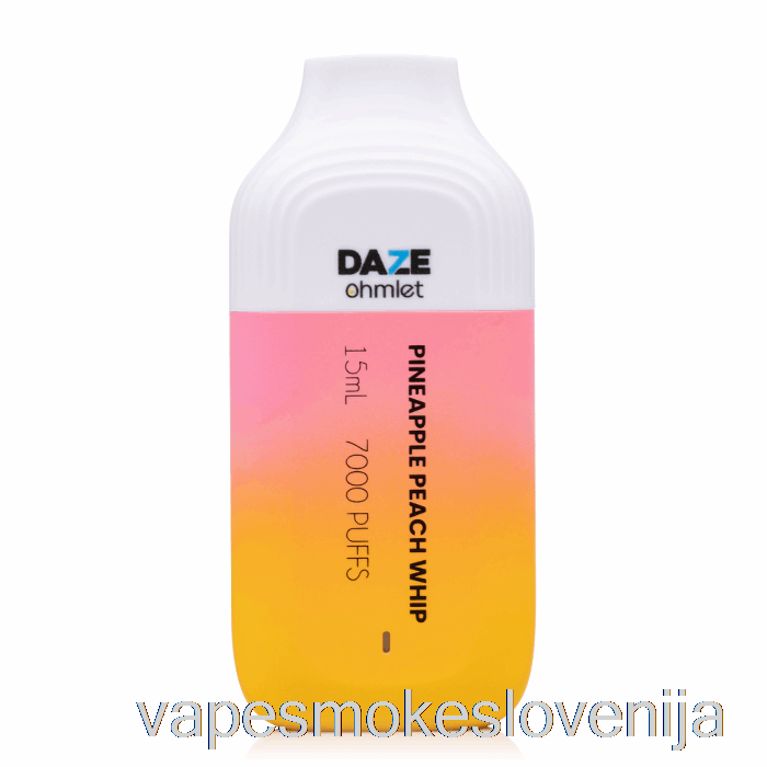 Vape Slovenija 7 Daze Ohmlet 7000 Za Enkratno Uporabo Ananas Breskev Bič